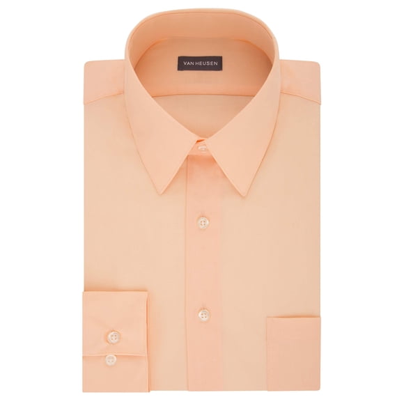 Van Heusen Men's Dress Shirt Fitted Poplin Solid