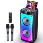 JYX Bluetooth Speaker, Party Speaker for Outdoor/Indoor, Portable PA System, TV Connect, Remote Control, TWS