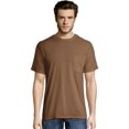 thumbnail image 1 of Hanes Mens X-Temp FreshIQ Workwear Pocket Tee Value 2-Pack, 2XL, Army Brown, 1 of 1
