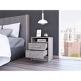thumbnail image 3 of TUHOME Eter Nightstand  Engineered Wood Nightstands in  Gray, 3 of 8