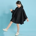 thumbnail image 5 of AJIWYH Poncho de Pluie Léger pour Enfants Imperméable Réutilisable pour Tout-Petits Noir, 8-9 Ans, 5 of 5