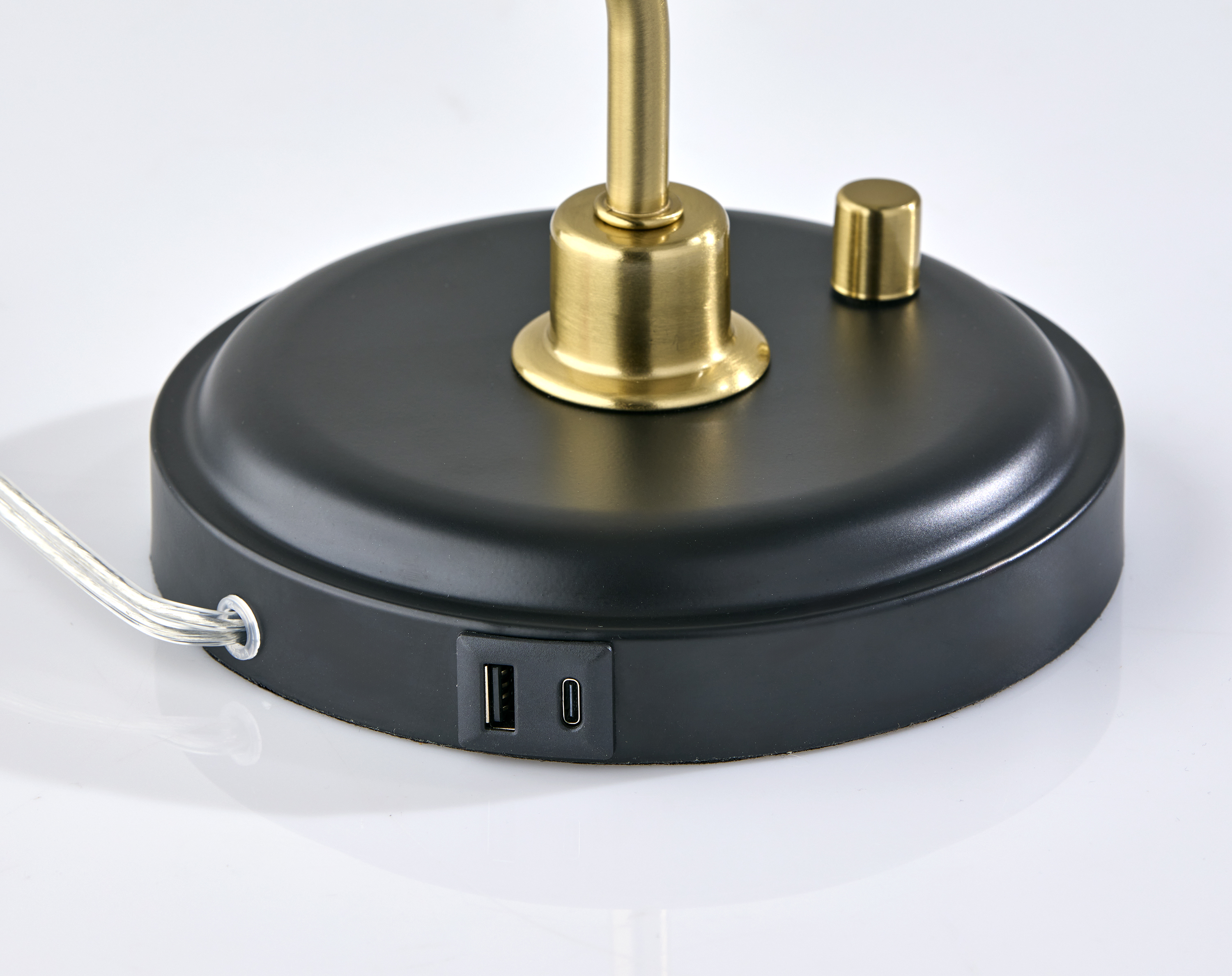 Lampe de bureau Better Homes & Gardens 45,7 cm (18 po) noire et dorée, design moderne