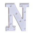 thumbnail image 1 of TopLLC Alphabet LED Letter Lights Light Up White Plastic Letters Standing Hanging A-M & on Clearance, 1 of 3