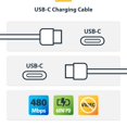 thumbnail image 4 of STARTECH 6FT (1.8M) WHITE USB-C CHARGING CABLE, USB C CABLE, USB 2.0 TYPE-C LAPT, 4 of 6