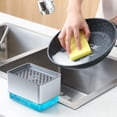 thumbnail image 4 of Dvkptbk Soap Dispenser Kitchen Soap Dispenser Dishwashing Brush Automatic Liquid Dispenser-In-1 Soap Dispenser Kitchen Sponge Rack 350ml Sink Soap Dispenser Cleaning Concentrate Box, 4 of 9