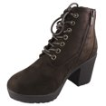 thumbnail image 2 of Bottes de Combat Décontractées pour Femmes à Talon Épais avec Semelle Crantée, 2 of 2