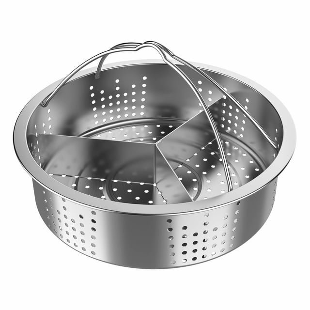 Stainless Steel Steamer for Pot Cooking Utensils – Durable Vegetable Fish Seafood Broccoli Egg Steamer Rack Insert for Tilt-Free Steam Cooking in Pots