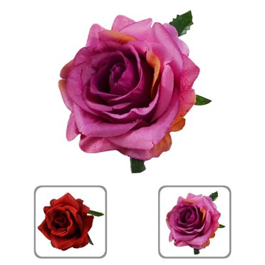 50Pcs/Set Artificial Flower Head Vibrant No Water Need Elegant Simulated Rose Flower Head for Gift