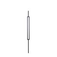 thumbnail image 1 of Home Stairway 44 Po x 0.5 Po Satin Noir Moderne Simple Mince Rectangle Fer Forgé Creux Balustre, 10 Pcs, 1 of 5