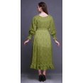 thumbnail image 4 of Bimba Robe Longue Décontractée à Volants pour Femmes, Imprimée, Taille Smockée, Florale - Xxx-Grand, 4 of 5