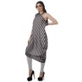 thumbnail image 4 of Moomaya Robe Kurti à une Épaule Imprimée pour Femme, Sans Manches, à Col Bénitier, Style Bohème, Tenue de Soirée de Designer, 4 of 7