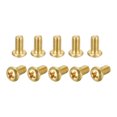 thumbnail image 1 of Unique Bargains M3x6mm Brass Machine Screws, Phillips Pan Head Fastener Bolts 36Pack, 1 of 5