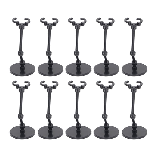 20Pcs Adjustable Doll Stand, Figure Display Stand Set Suitable for 6 Inch Models, Action Figures Display Holder, Adjustable Height, Ideal Doll Display Stand Support