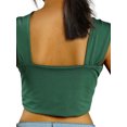 thumbnail image 2 of Honganda Women's Criss Cross Tank Tops, Sleeveless Solid Color Cutout Crop Tops, 2 of 10