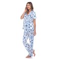 thumbnail image 3 of White Mark Ensemble de Pyjama Tropical à Manches Courtes à Boutons pour Femmes, 3 of 6