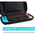 thumbnail image 2 of Sac de Transport pour Nintendo Switch, Sac pour Interchangeable de Marchandises : Coque Rigide de Protection pour le Voyage pour Nintendo Switch, Rangement de 20 Jeux, Console et Accessoires, 2 of 7
