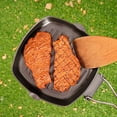 thumbnail image 3 of Amdohai Outdoor Camping Frying Pan Ultralight Iron Steak Pot with Foldable Handle Cooking Tableware, 3 of 7
