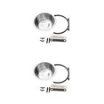 thumbnail image 2 of Maytalsory Reduce Spills And Mess Disassembled Pet Bowl Silver With Convenient 13CM 2Set, 2 of 6