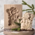 thumbnail image 4 of Oleegame 1PC Cookie Mold DIY Baking Moulds Wooden Cookie Cookie Moulds Embossing Craft Decorative Baking Tools For Christmas Thanksgiving Christmas Kitchen, 4 of 4