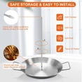 thumbnail image 2 of Youkk Kebab Plate And Skewer BBQ Vertical With 3 Replacement Spikes Chicken Skewers Rack is Resistant and Kitchen Party 10.5inch, 2 of 6