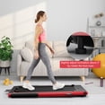 thumbnail image 2 of SuperFit 2.25HP 2 in 1 Folding Treadmill Remote Control W/ APP Control Speaker Red, 2 of 10