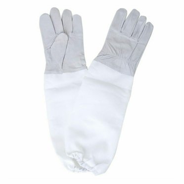 Peau de Chèvre Ventilée Apiculteur Apiculteur avec Manches Gants Longs Tenue Fournitures d'Apiculture