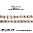 thumbnail image 4 of Niche 520 Drive Chain 116 Links Non O-Ring with Master Link Motorcycle 519-CDC2226H, 4 of 7