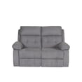 thumbnail image 1 of CORLIVING Oren Fauteuil inclinable manuel d'intérieur rembourré en polyester à 2 places, 1 of 8
