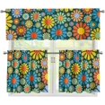 thumbnail image 4 of Monstera Kitchen Curtains and Valances Set,3 Piece Small Window Valance Sets Treatment Drapes for Kitchen, Bedroom, Living & Dining Room by Achim Home Decoration, 4 of 5
