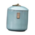 thumbnail image 2 of Luzkey Bocal de Rangement en Céramique pour Thé Récipient Centre de Table Réservoir Décoration Maison Boîte à Thé avec Couvercle Hermétique pour Bonbons Noix Garde-Manger Bleu, 2 of 8