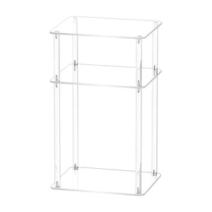 Siruishop 3 Tier End Table Accent Table Bedside Cabinet Bedside Table Clear NightStand