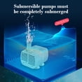 thumbnail image 4 of Mini Pompe à Eau Submersible USB 5V, Débit Réglable, Haute Levée, Conception Silencieuse, Sécuritaire pour Fontaines pour Animaux, Aquariums, Réservoirs à Poissons, Étangs, Hydroponie, Plastique Blanc Compact, 50 GPH, 4 of 6