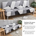 thumbnail image 3 of 2024 Armless Futon Sofa Bed Cover  Stretch Sofa Couch Slipcovers Without Armrests  Printed Furniture Protector Cover  9 Colors, 3 of 8