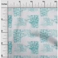 thumbnail image 1 of oneOone Tissu Polyester Lycra Bleu Turquoise Texture Aquarelle Matériel de Robe Tissu Imprimé Tissu au Mètre 56 Pouces de Large, 1 of 4