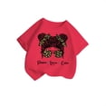 thumbnail image 3 of LUOGENLI T-Shirt pour Filles Enfant Filles Mignon Graphique Col Rond Manches Courtes Tee Été Décontracté T-Shirt Longues Chemises pour Filles Travail 5-6 Ans, 3 of 5