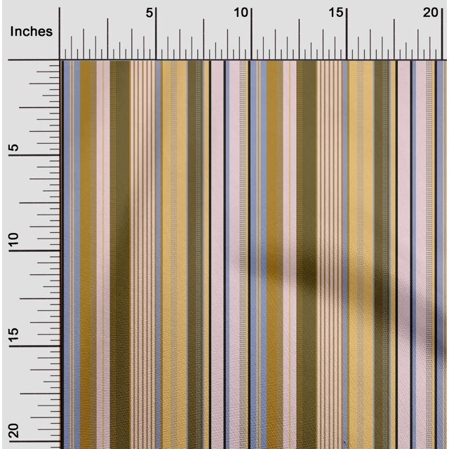 oneOone Cotton Flex Fabric Bayadere Stripe Decor Fabric Printed BTY 40 Inch Wide