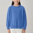 thumbnail image 2 of Chandail pour Enfants Tricoté à Col Rond, Chandail Uni Garçons Filles, 2 of 4