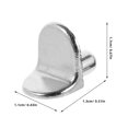thumbnail image 4 of Shisuyan 50pcs Shelf Pegs Pin Metal L-shaped Clip Support Peg Shelf Bracket Peg for Kitchen, 4 of 8
