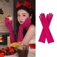 thumbnail image 1 of Mefallenssiah Adult Over Elbow Stretch Long Spandex Opera Gloves, 1 of 7