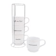 thumbnail image 2 of HomeTrends 4 pc stackable mugs with silver metal stand, 2 of 7