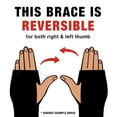 thumbnail image 2 of Tensor™ Thumb Stabilizing Brace, black, small/medium, 2 of 6