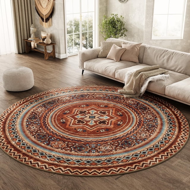 Boho Area Rug x Carpet Rugs for Living Room Bedroom Moroccan-Machine Washable Rugs for Bedroom Dining Room Living Room Rug Neutral Taupe