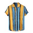 thumbnail image 1 of Birdeem Mens Beach Short Sleeve Button Hawaiian Textured Casual Solid Dress Shirts, 1 of 12