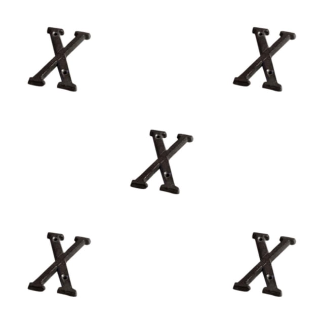 relayinert Durable And Rustproof Metal House Number Plaque Impeccable Door Decoration Easy To Install Metal Letters House Numbers B17--X 5Set