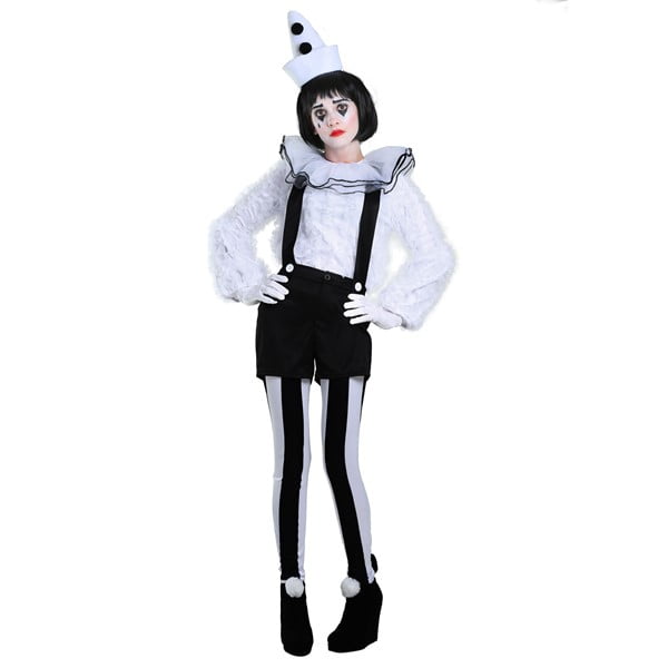 Vintage Pierrot Clown Costume for Women