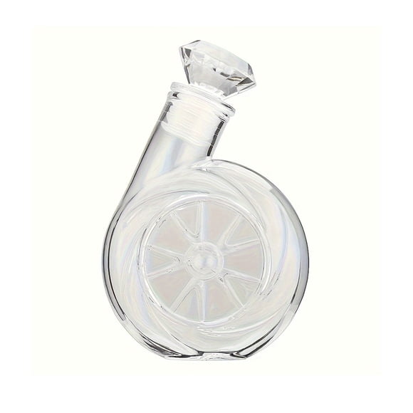 Glass Bottle With Stopper 500 ml Borosilicate Whiskey Decanter Portable Party Bottle 7.87 in x 4.92 in x 1.96 in