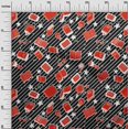 thumbnail image 3 of oneOone Velvet Red Fabric Kids Fabric For Sewing Printed Craft Fabric By The Yard 58 Inch Wide, 3 of 4