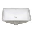 thumbnail image 2 of Ruvati 21 x 14 inch Undermount Bathroom Sink - White Rectangular Porcelain Ceramic with Overflow - Small Bathroom Sink for Vanity - Durable Bath Sinks - Ideal Bathroom Sinks - RVB0721, 2 of 4