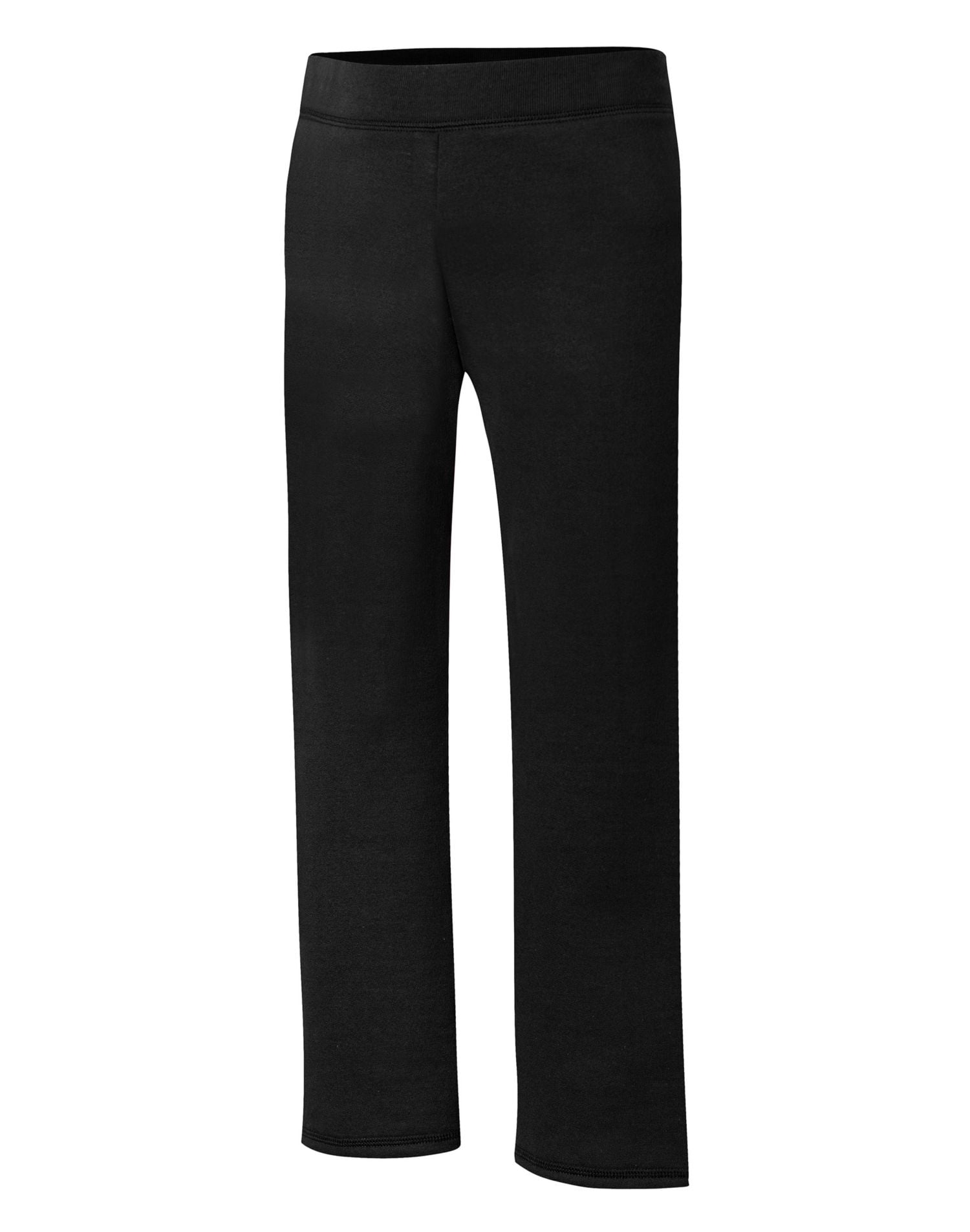 Hanes Pantalons de Survêtement Ouverts ComfortSoft EcoSmart pour Filles, TP, Noir