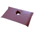 thumbnail image 1 of GROWTH TANK Massage Table Cover Bed Face Hole Toweling Sheet 75x55cm Burgundy, 1 of 9